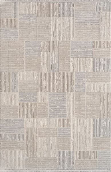 Artemis Halı Petinya - 06177B - Krem Gri Akrilik Polyester Halı