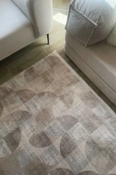 Apex Halı Truva 6622TR Bej Akrilik Kalın Halı