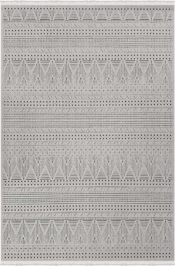 Woolen Halı Lavinia Koleksiyonu 8604 Antrasit Polyester İskandinav Desen Dekoratif Halı