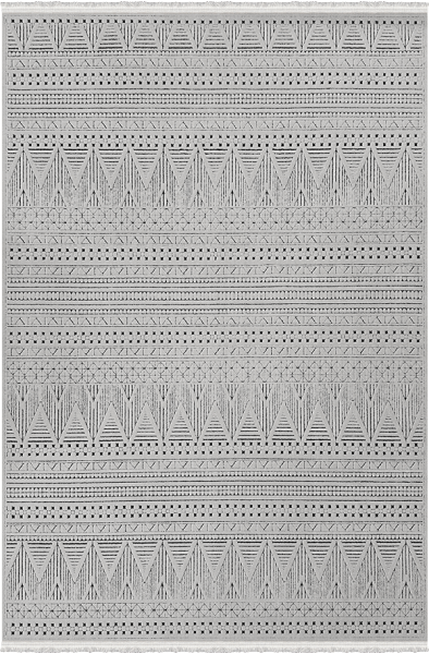 Woolen Halı Lavinia Koleksiyonu 8604 Antrasit Polyester İskandinav Desen Dekoratif Halı