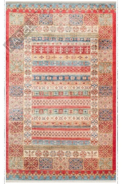 ANTIQUE ATK 04 MULTY Kolay kullanımlı Kaymaz Karabağ ve Antik Desenlere Sahip Yıkanabilir Makine Ha
