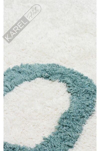 COTTON BOON XW CBN 02 MULTY XW Yıkanabilir Kaymaz Tabanlı Naturel Pamuk Bebek Halısı