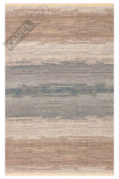 KUTNU KILIM KTN 03 BEIGE BLUE Modern Ombre Renk Geçişli Yıkanabilir Çift Taraflı Kilim