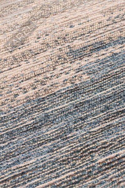 KUTNU KILIM KTN 03 BEIGE BLUE Modern Ombre Renk Geçişli Yıkanabilir Çift Taraflı Kilim