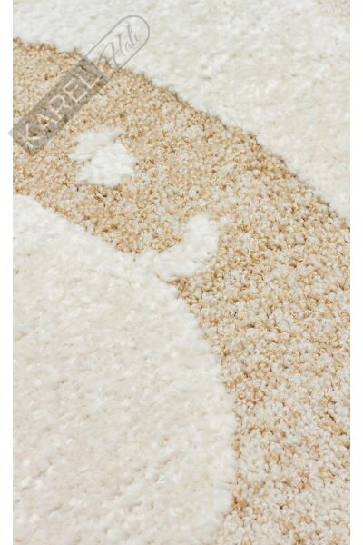 PICCOLO PCL 06 CREAM MULTY Pastel Renkli Hav ve Toz Vermeyen Çocuk Halısı