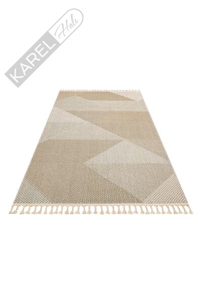 SOHO SH 08 BEIGE  Hav Toz Vermez Hasır Dokuma Modern Makine Halısı