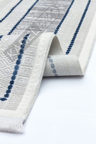 Apex Halı Caliente 4923 Mavi Premium Viskon İpek Halı