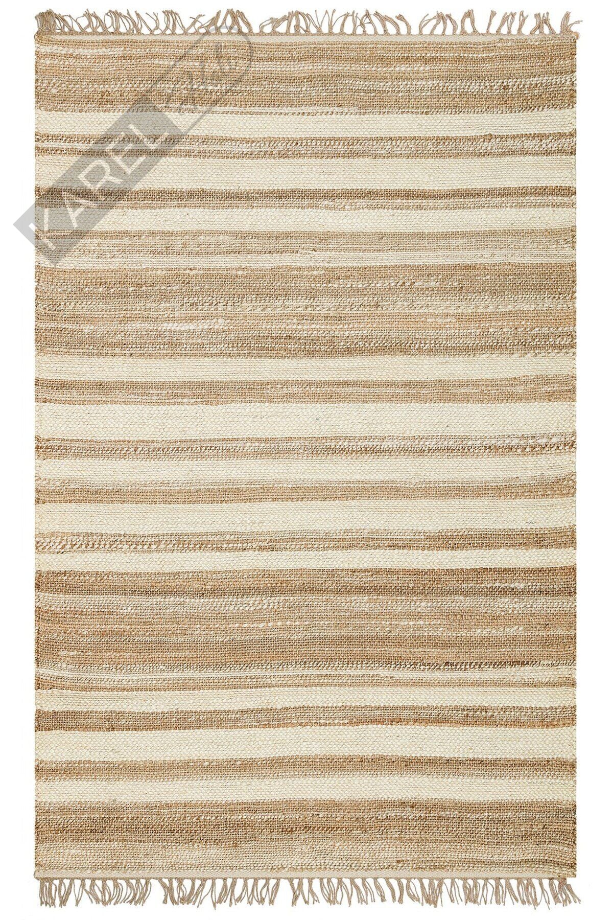 Echo Ech 11 Natural Whıte Xw El Dokuma Naturel Jüt Hasır Halı