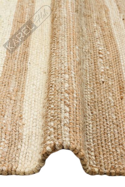 Echo Ech 11 Natural Whıte Xw El Dokuma Naturel Jüt Hasır Halı