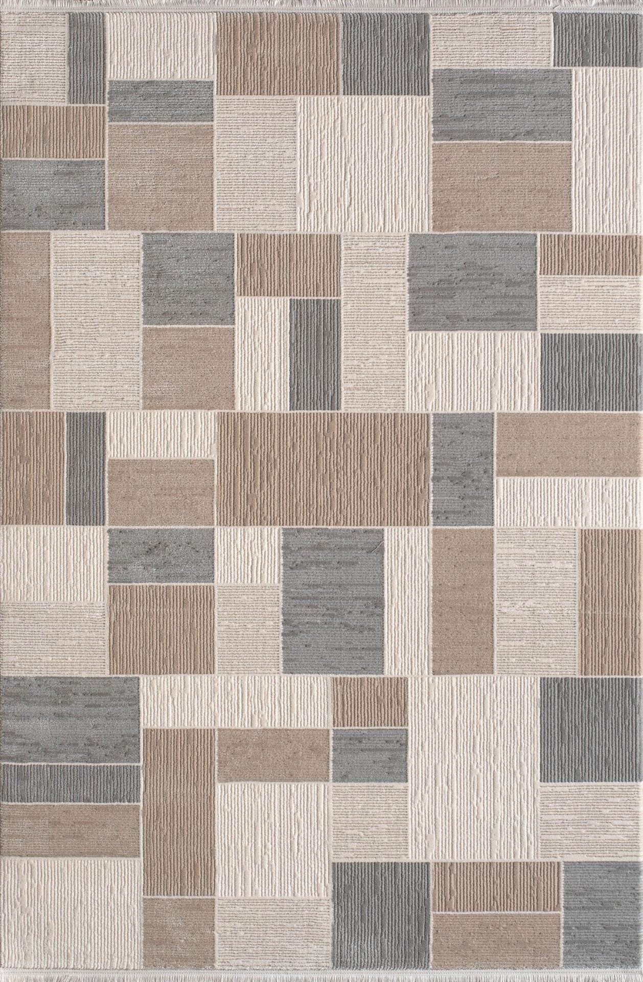 Artemis Halı Petinya - 06177A - Gri Bej Akrilik Polyester Halı