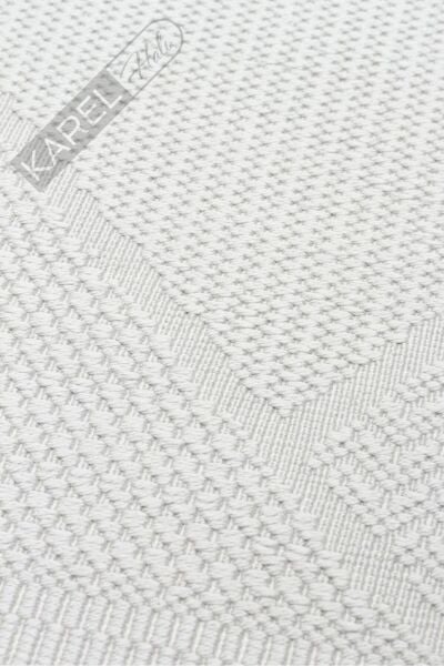 MONO LUX MNO LUX 01 GREY Kaymaz Tabanlı Modern Desenlere Sahip İnce Halı