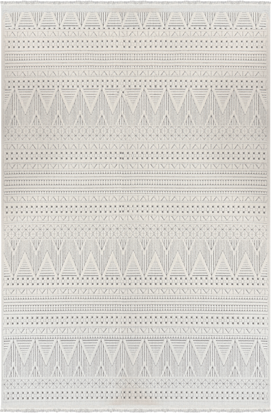 Woolen Halı Lavinia Koleksiyonu 8605 Krem Polyester İskandinav Desen Dekoratif Halı