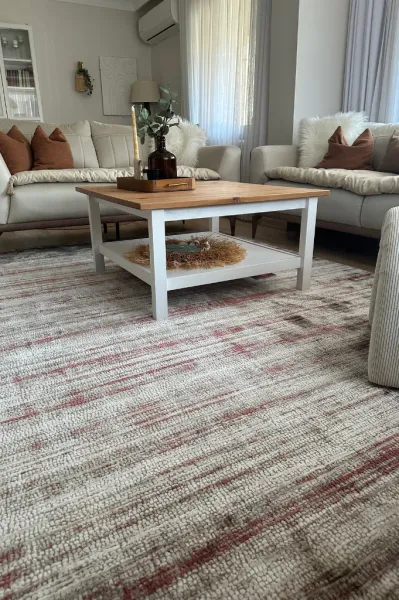Apex Halı Truva 6632TR Marsala Akrilik Kalın Halı