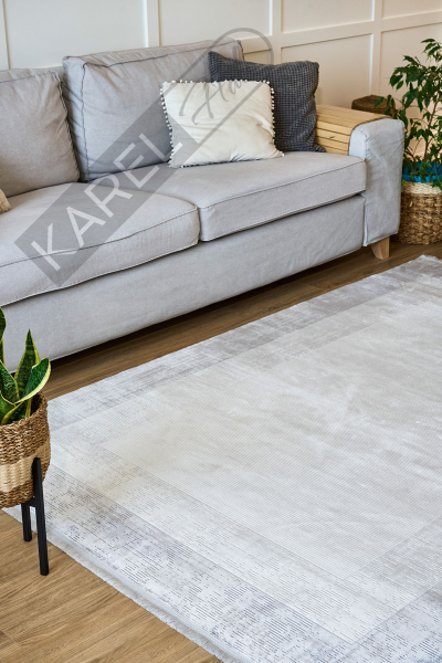 Apex Halı Caliente 4931 Gri Premium Viskon İpek Halı