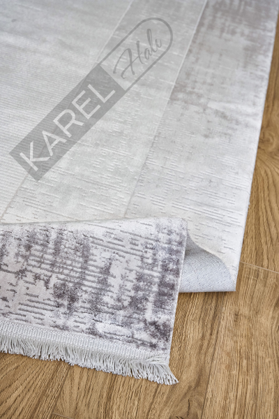 Apex Halı Caliente 4931 Gri Premium Viskon İpek Halı