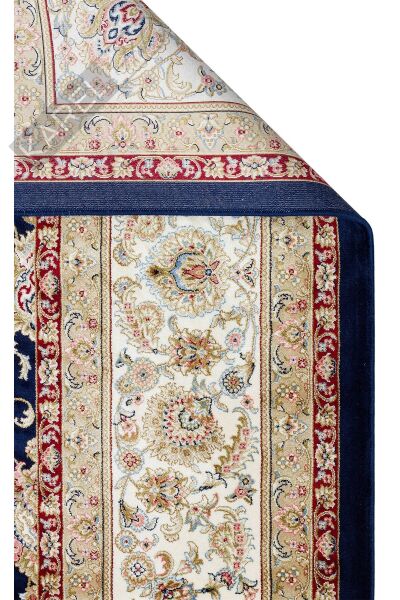 ISFAHAN ISF 03 NAVY CREAM Klasik Desenli Yüksek Kalite Sık Dokuma Makine Halısı
