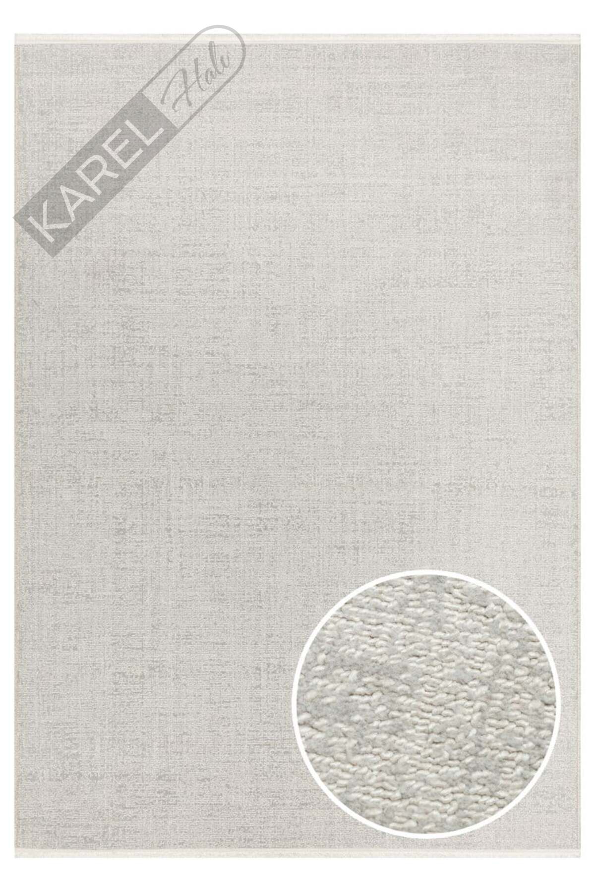 KALAHARI KLH PLAIN SILVER Özel Dokuma Tekniği ile Üretilen Modern Sade Desenli Makine Halısı