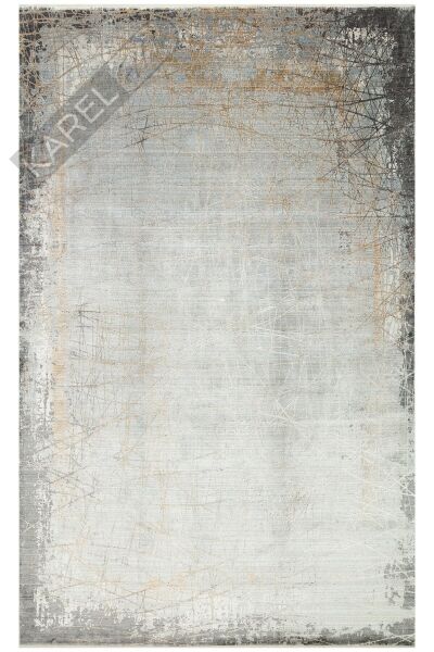 MAHAL MHL 09 GREY GOLD Modern Desenli Yüksek Kalite Sık Dokuma Salon Halısı