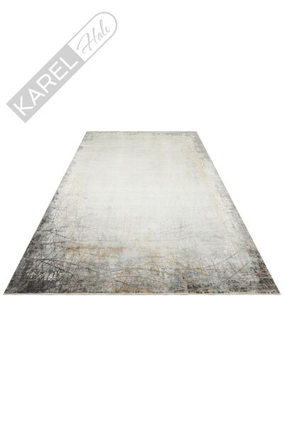 MAHAL MHL 09 GREY GOLD Modern Desenli Yüksek Kalite Sık Dokuma Salon Halısı