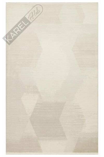 LAGOS XW LGS 21 CREAM BEIGE XW Hav Toz Vermez Eskitme Desenli Modern Makine Halısı