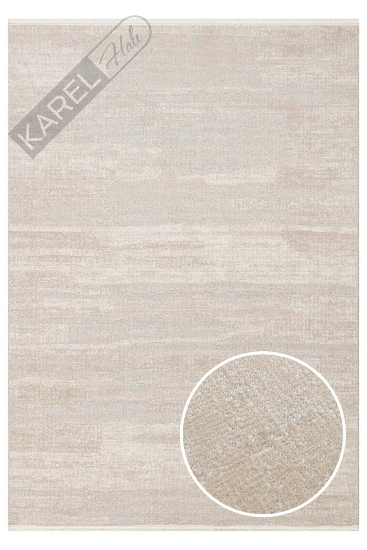KALAHARI KLH 01 GREY BEIGE Özel Dokuma Tekniği ile Üretilen Modern Sade Desenli Makine Halısı