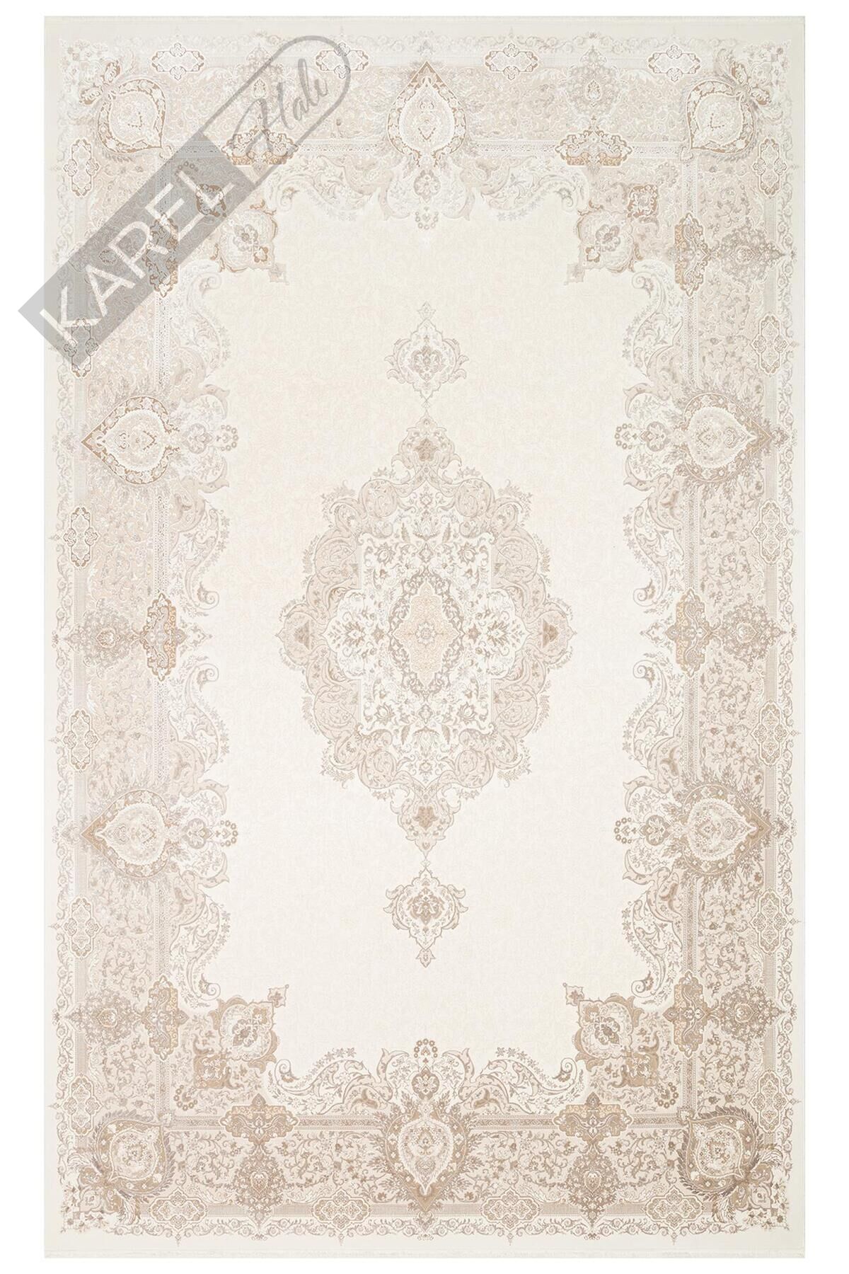 PALMIRA PLM 01 CREAM BEIGE Yüksek Kaliteli Sık Dokuma Modern Salon Halısı