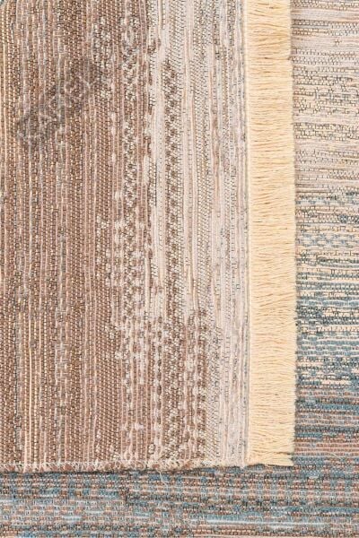 KUTNU KILIM KTN 03 BEIGE BLUE Modern Ombre Renk Geçişli Yıkanabilir Çift Taraflı Kilim