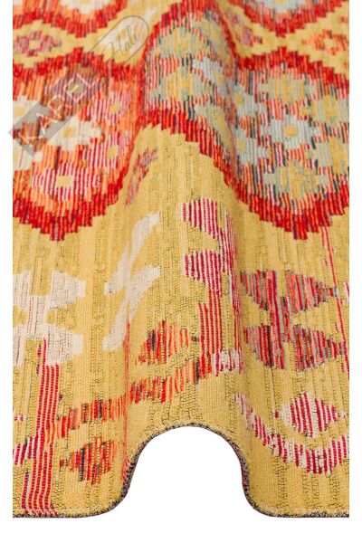 NOMAD NMD 03 RED Yıkanabilir, Çift Taraflı Kullanıma Uygun Yumuşak Tuşeli Otantik Kilim