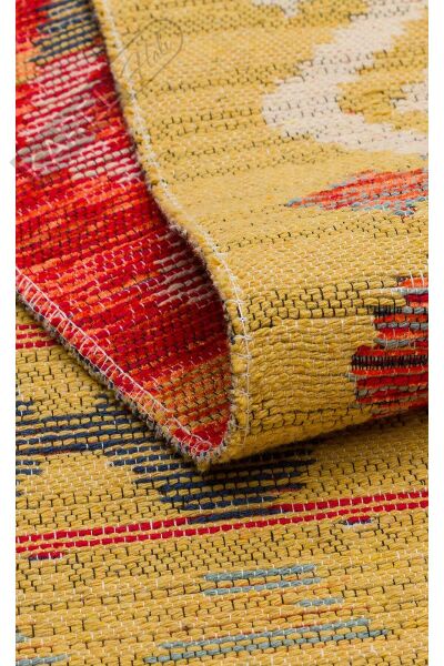 NOMAD NMD 03 RED Yıkanabilir, Çift Taraflı Kullanıma Uygun Yumuşak Tuşeli Otantik Kilim