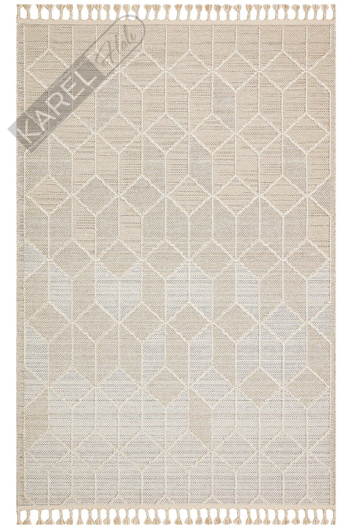 SOHO SH 03 BEIGE Hav Toz Vermez Hasır Dokuma Modern Makine Halısı