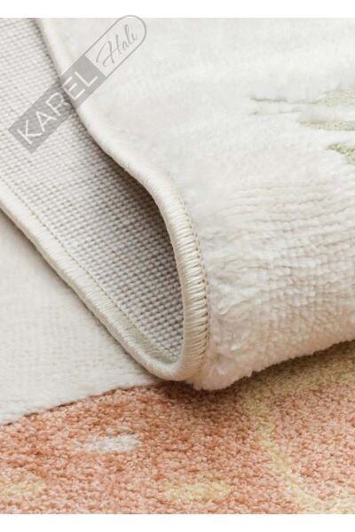 BAMBINO BMB 06 CREAM MULTY Pastel Renkli Hav ve Toz Vermeyen Çocuk Halısı