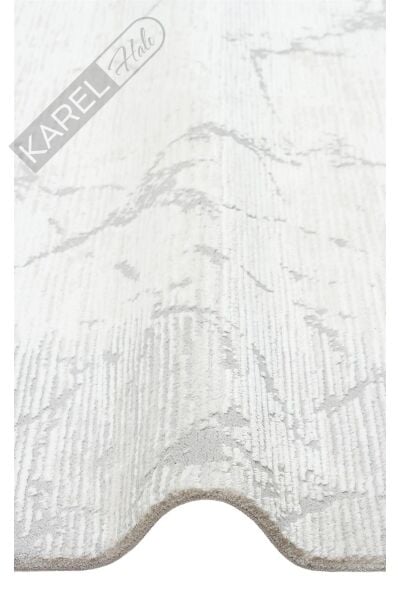 LAGOS XW LGS 20 CREAM GREY XW Hav Toz Vermez Eskitme Desenli Modern Makine Halısı