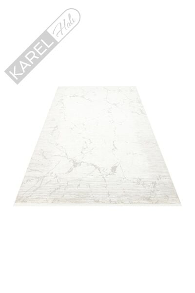 LAGOS XW LGS 20 CREAM GREY XW Hav Toz Vermez Eskitme Desenli Modern Makine Halısı