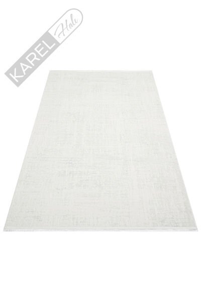 NORA NOR 02 WHITE Hav Toz Vermez Yıkanabilir Kaymaz İnce Dokuma Modern Halı
