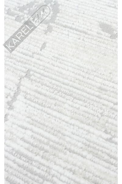LAGOS XW LGS 20 CREAM GREY XW Hav Toz Vermez Eskitme Desenli Modern Makine Halısı