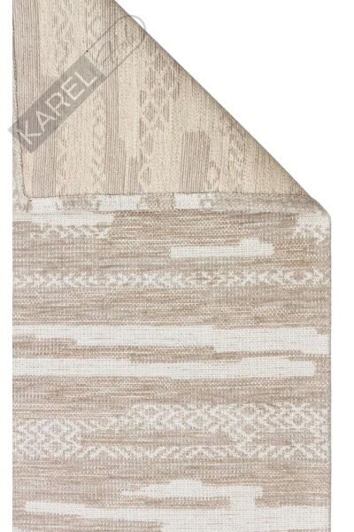 BIGA BG 01 CREAM Hav Toz Vermez Kaymaz Tabanlı İnce Dokuma Modern Halı