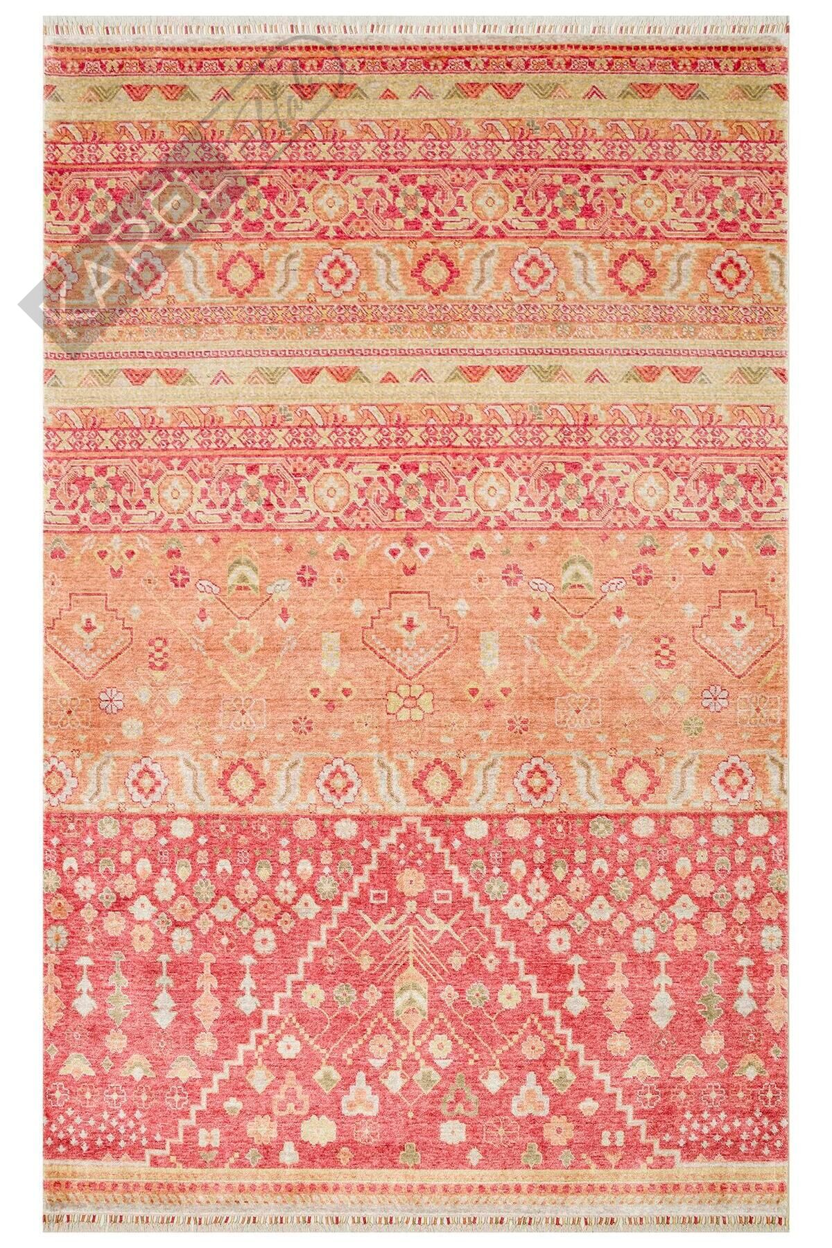 ZARA ZR 17 RED AUTUMN  Otantik Desenli El Emeği İle Özel Tezgahlarda Üretilen Modern Uşak Halısı