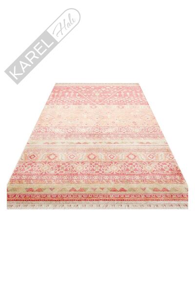 ZARA ZR 17 RED AUTUMN  Otantik Desenli El Emeği İle Özel Tezgahlarda Üretilen Modern Uşak Halısı