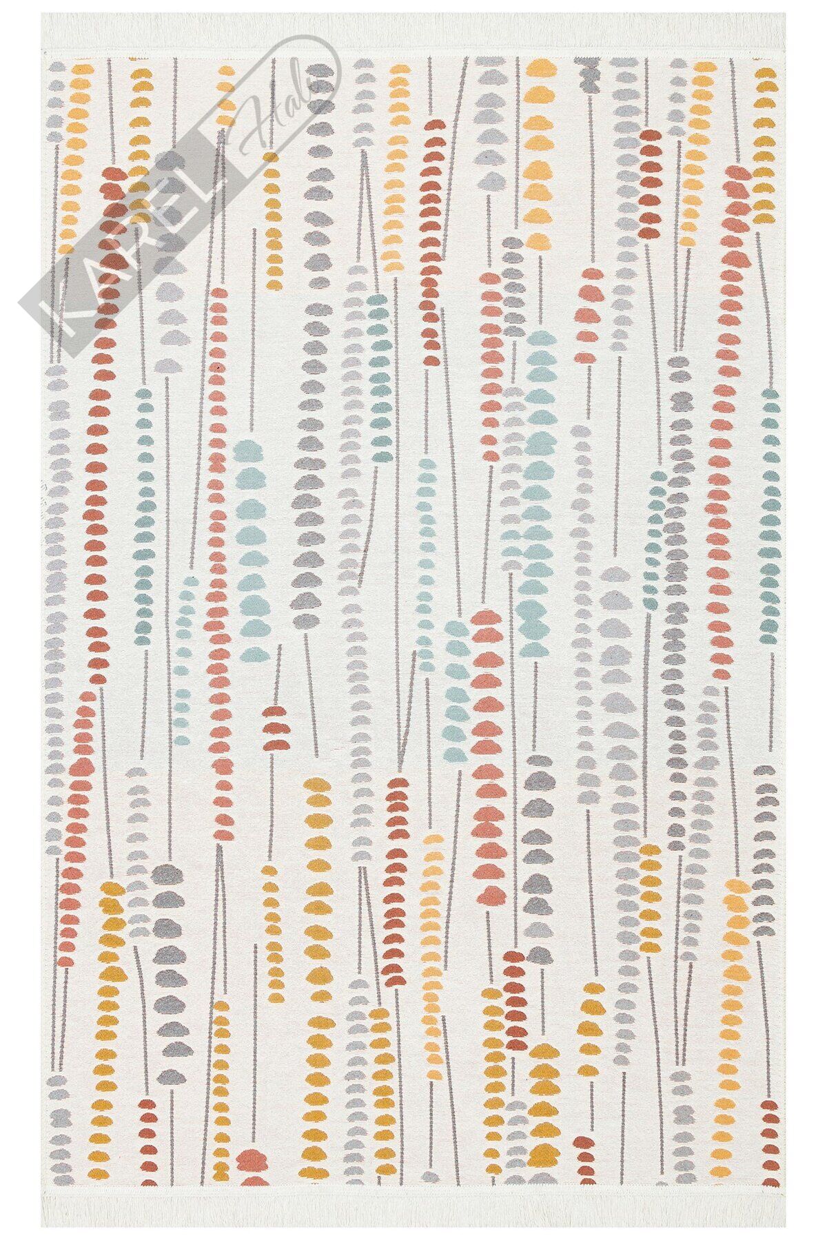 ARYA AR 34 MULTY Yıkanabilir Çift Taraflı Modern Desenli Dokuma Kilim