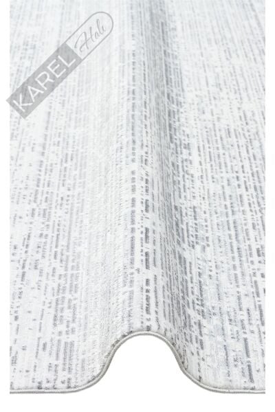 SATEEN ST 101 L.GREY XW Hav Toz Vermez Yıkanabilir Kaymaz İnce Dokuma Modern Halı