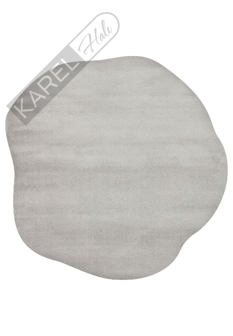 Eko Halı Zen Amorf 04 Gri Zarif Görüntülü Yumuşak Tuşeli Hav Vermeyen Özel İpliklerle Üretilen Sıkı Dokuma Makine Halısı