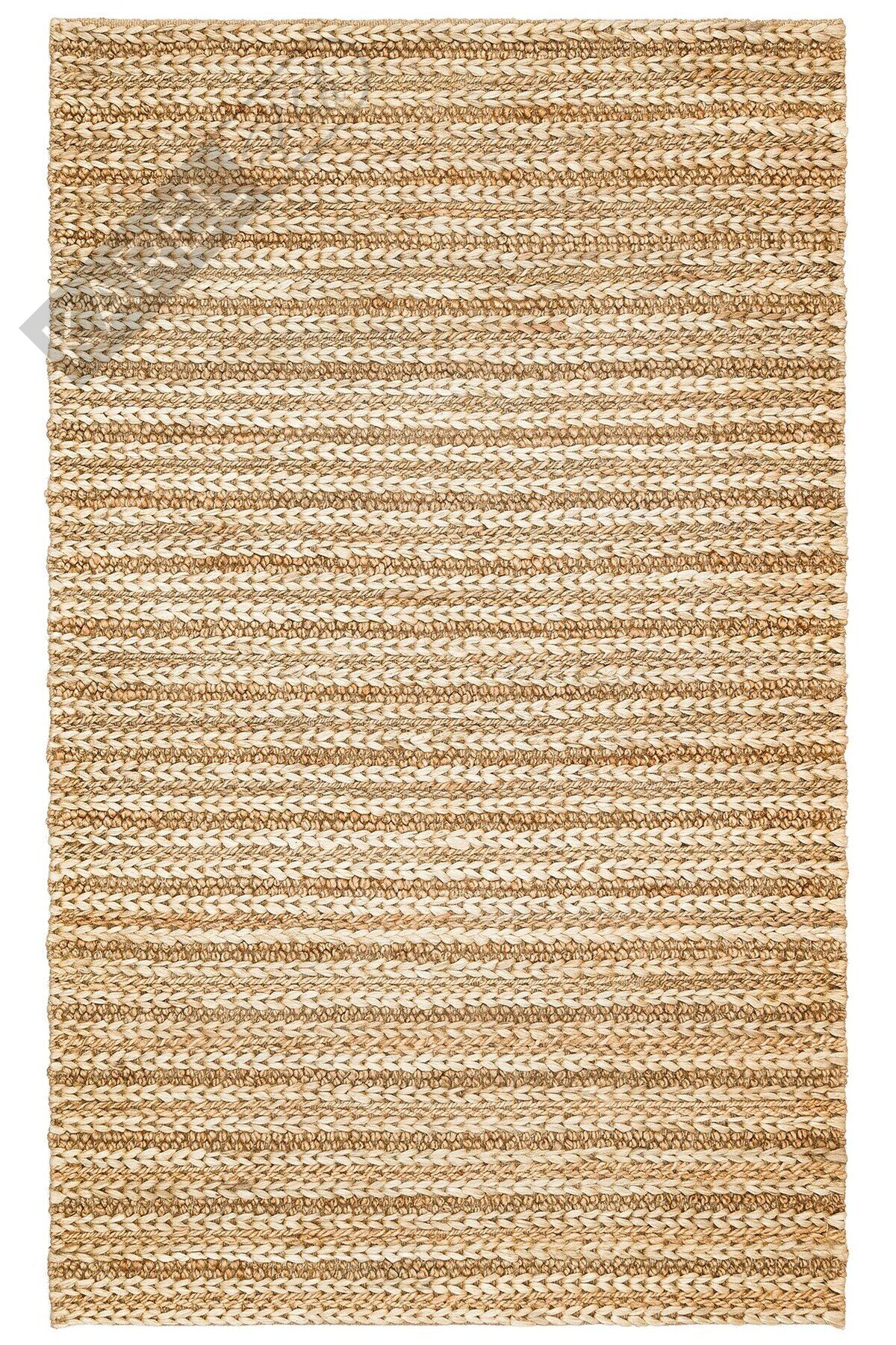 NETRA S-1152 NATURAL XW  Farklı Örgü Dokusuna Sahip El Dokuma Naturel Jüt Hasır Halı