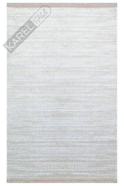 Sateen St 09 Grey Xw Hav Toz Vermez Yıkanabilir Kaymaz Ince Dokuma Modern Halı