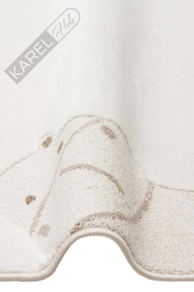 BAMBINO BMB 04 CREAM BEIGE Pastel Renkli Hav ve Toz Vermeyen Çocuk Halısı