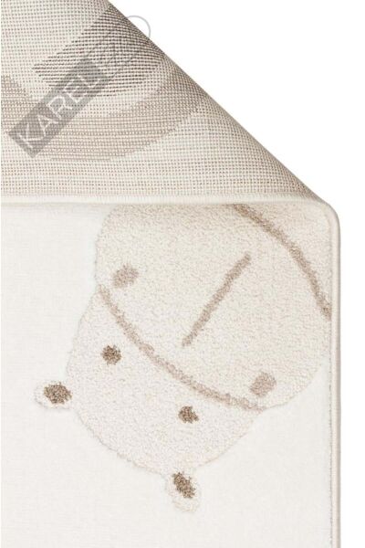 BAMBINO BMB 04 CREAM BEIGE Pastel Renkli Hav ve Toz Vermeyen Çocuk Halısı