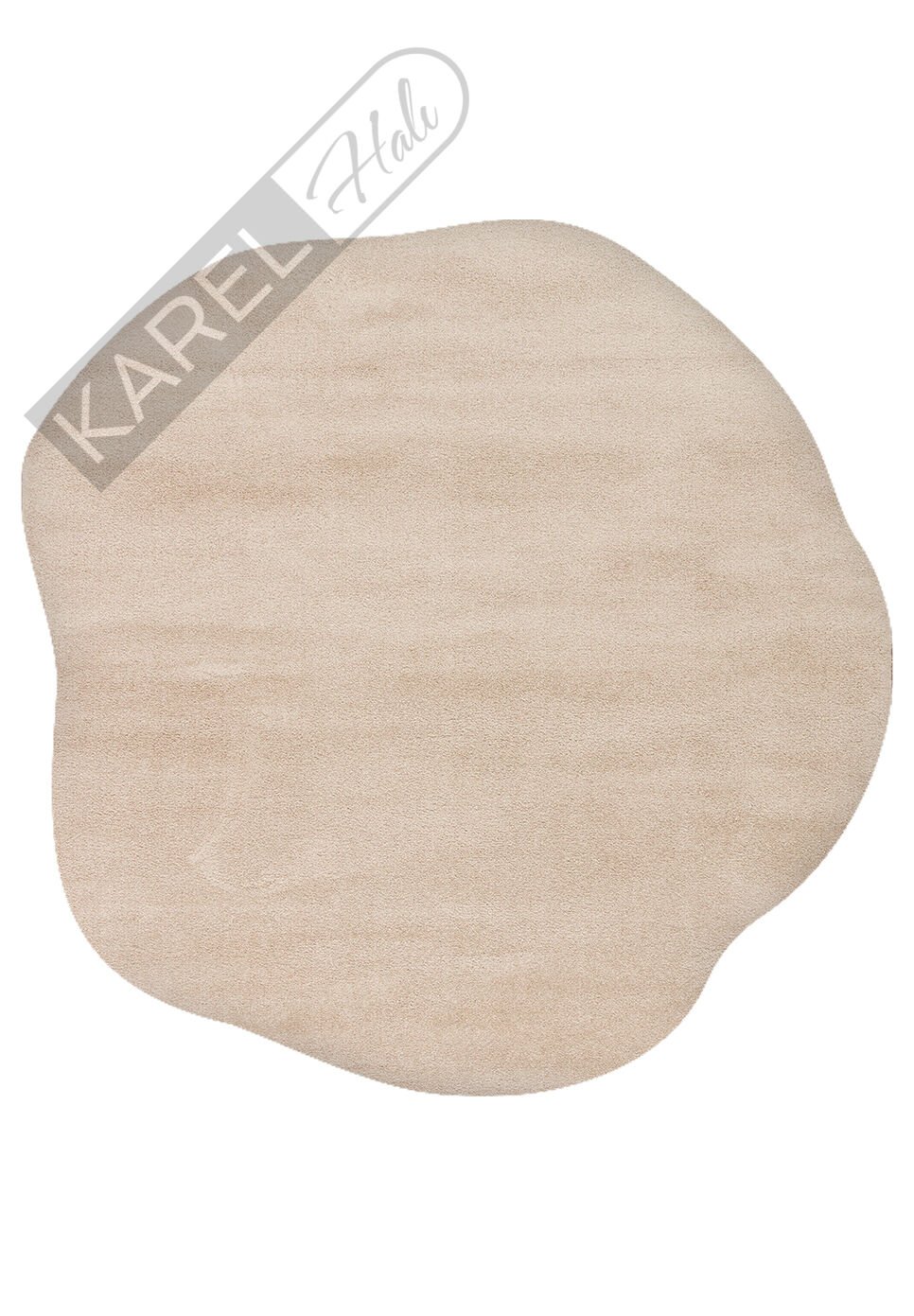 Eko Halı Zen Amorf 04 Bej Zarif Görüntülü Yumuşak Tuşeli Hav Vermeyen Özel İpliklerle Üretilen Sıkı Dokuma Makine Halısı