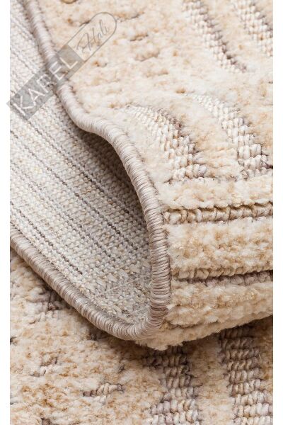 JOY JOY 05 BEIGE GOLD  Hav Toz Vermeyen Yumuşak dokulu Modern Makine Halısı