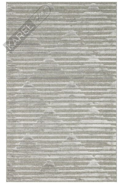ZENITH ZNT 02 GREY  Yüksek Alçak Dokulu Naturel Yün ve Viskon Modern Dokuma Halı