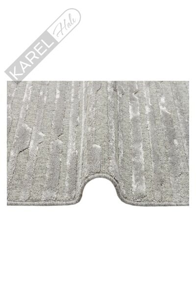 ZENITH ZNT 02 GREY  Yüksek Alçak Dokulu Naturel Yün ve Viskon Modern Dokuma Halı