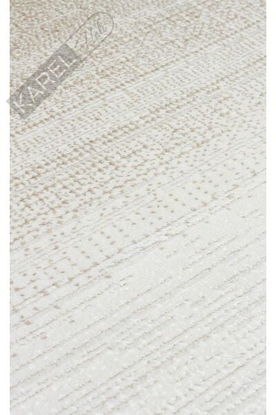 LAGOS XW LGS 16 CREAM BEIGE XW Hav Toz Vermez Eskitme Desenli Modern Makine Halısı